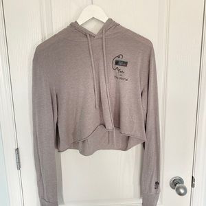 Nikki Blackketter you vs the world cropped hoodie